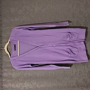 🌸Zara Duster V-neck Button Up Front Pocket Cardigan, Small